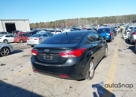 2013 Hyundai Elantra Gls из США, поврежденный, VIN KMHDH4AEXDU708259